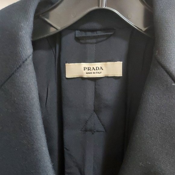 Prada Wool Dark Navy Fitted Blazer - Picture 4 of 9